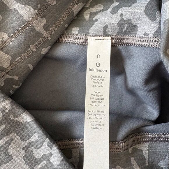 Lululemon Athletic Wunder Train HR Tight Yoga Pants 25” Asphalt Grey NWT Sz 8 - Picture 8 of 10